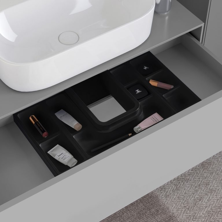 Rectangular drawer organizer with siphon saver Tidy thumbnail 4
